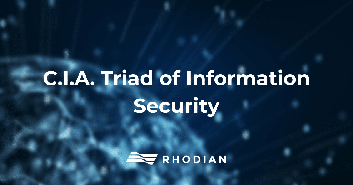 CIA triad of information security
